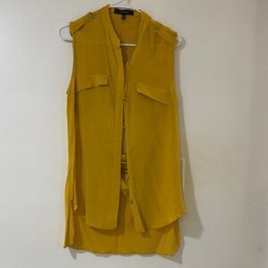 Robert Rodriguez Mustard Sleeveless Tunic